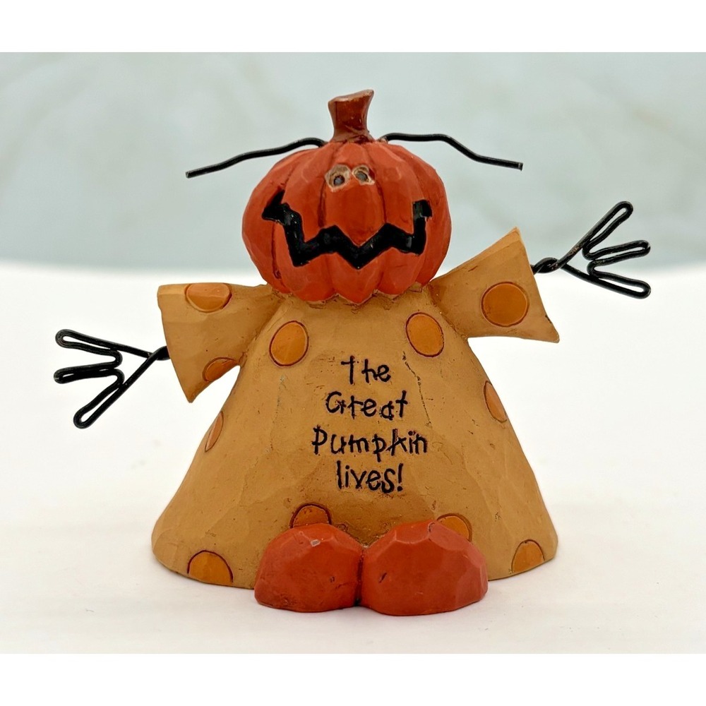 Blossom Buckets B Lloyd Primitive Halloween Figurine 2009 2"h The Great Pumpkin